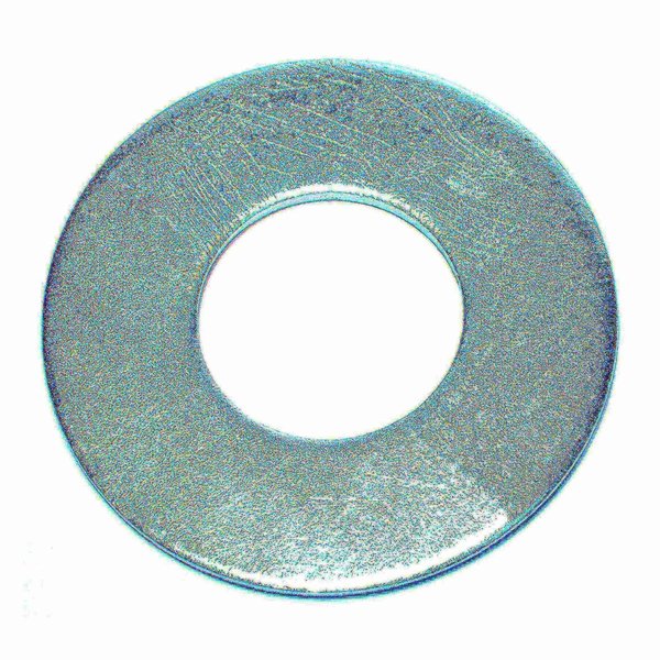 Midwest Fastener Flat Washer, Fits Bolt Size 1-1/2" , Steel Zinc Plated Finish, 12 PK 03849